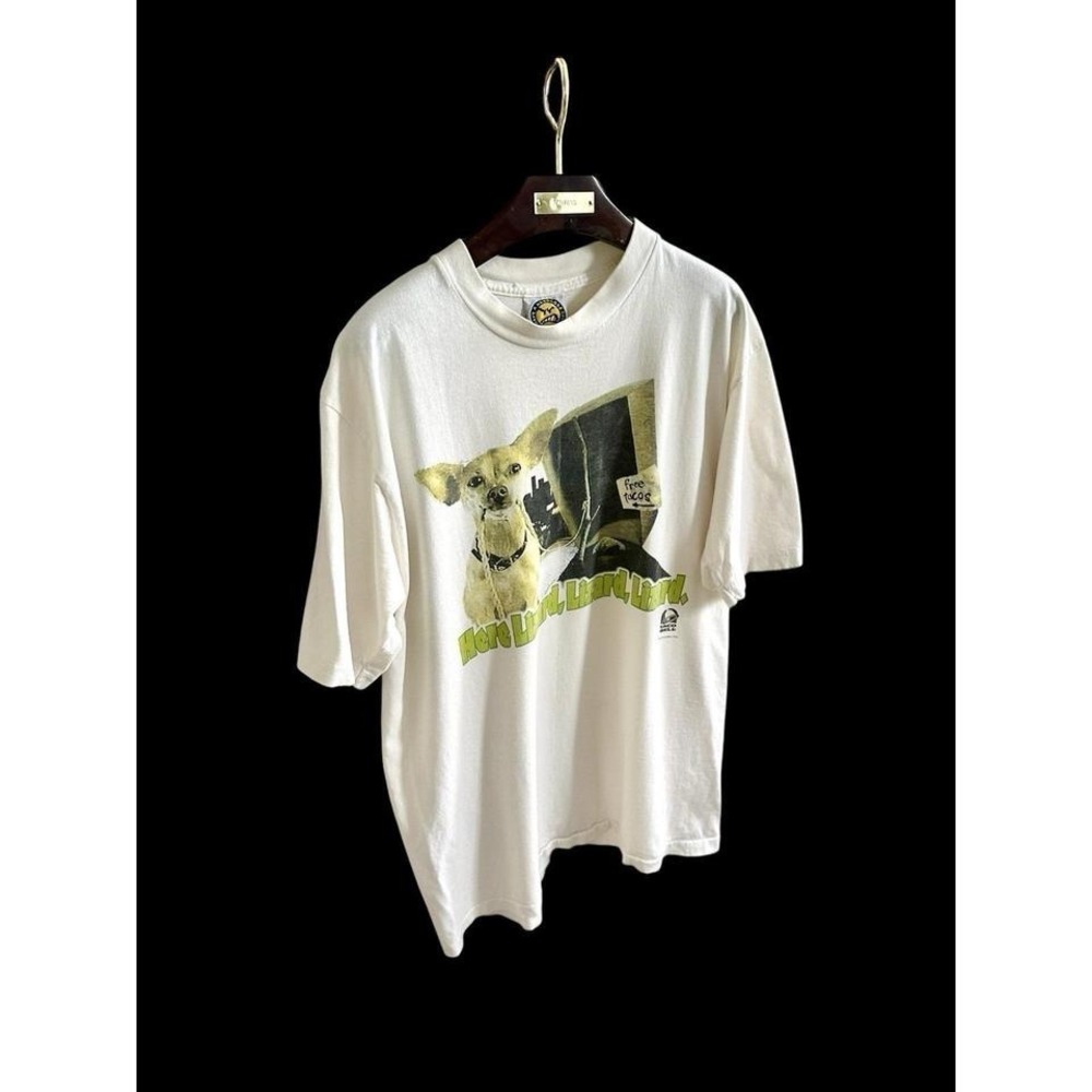 Vintage 1998 Taco Bell Tshirt Sz Large Chihuahua Yo Quiero Taco‎ Bell Y2K Funny